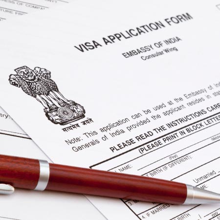 Indian visa application form